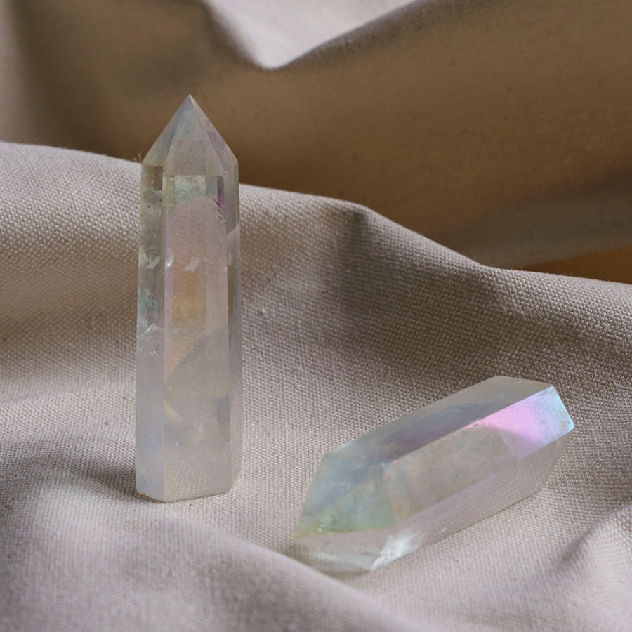 Puntas de cuarzo aura